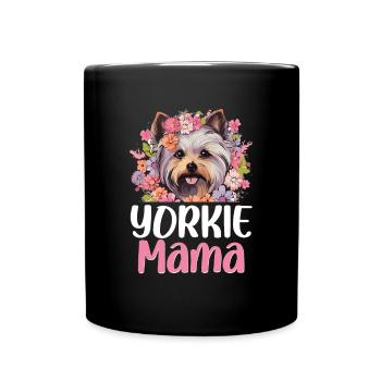 Yorkshire Terrier Chien Yorkie - Yorkie Mama - Mug uni - noir - Devant