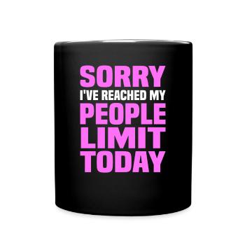 Misanthrope Antisocial Introverti - Mug uni - noir - Devant