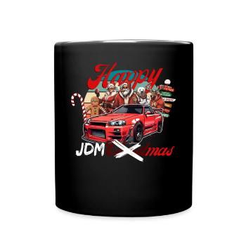 Jdm christmas edition / Tuning Mechanic Costume - Full Colour Mug - black - Front