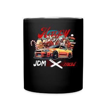 Jdm christmas edition / Tuning Mechanic Costume - Full Colour Mug - black - Front