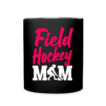 Maman de hockey sur gazon Maman de hockey sur gazon - Mug uni - noir - Devant