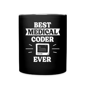 Spécialiste du codage de codeur médical - Mug uni - noir - Devant