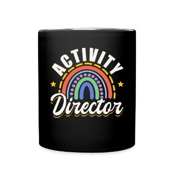 Awesome Activity Director - Tasse einfarbig - Schwarz - Vorne