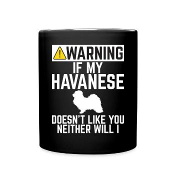 Gifts for Havanese Dog Lovers - Tasse einfarbig - Schwarz - Vorne