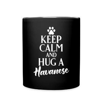 Cadeaux pour les amoureux des chiens bichons havanais - Mug uni - noir - Devant