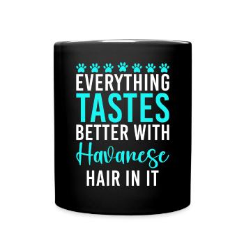 Cadeaux pour les amoureux des chiens bichons havanais - Mug uni - noir - Devant