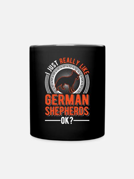 J’aime juste les bergers allemands - Mug uni - noir