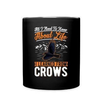 Cadeau Corbeau Corbeau Corbeau Corbeau - Mug uni - noir - Devant