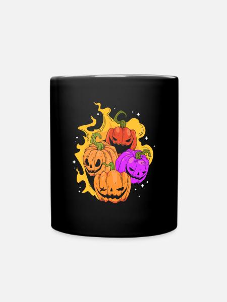 Citrouille d’Halloween Citrouilles d’Halloween - Mug uni - noir