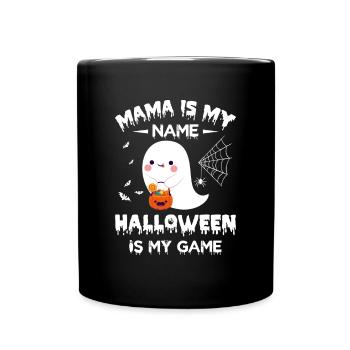 Maman d’Halloween - Maman est mon nom Halloween est mon Ga - Mug uni - noir - Devant