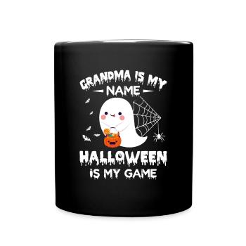 Grand-mère est mon nom Halloween est mon jeu - Mug uni - noir - Devant
