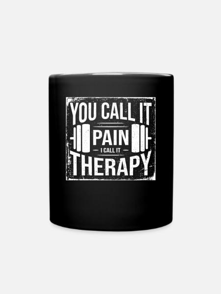 Motivation Fitness Gym Bodybuilding Quote - Full Colour Mug - black