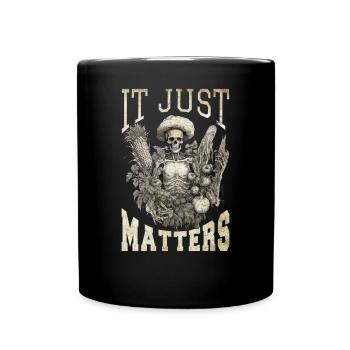 Gärtner Gartenpflanze Bauern-Sprüche Vintage - Tasse einfarbig - Schwarz - Vorne