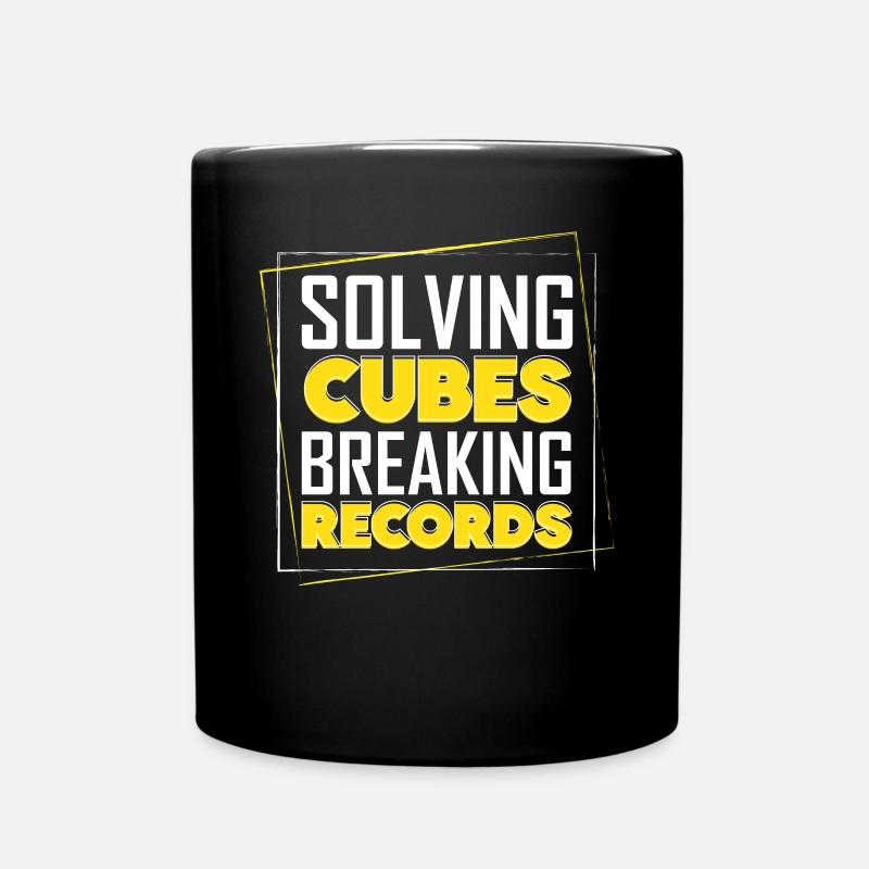 Speed Cuber Puzzle Master Speedcuber Speed Cubing - Tasse einfarbig - Schwarz