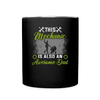 Mechanic Father's Day Tuner Car Mechanic - Full Colour Mug - black - Front