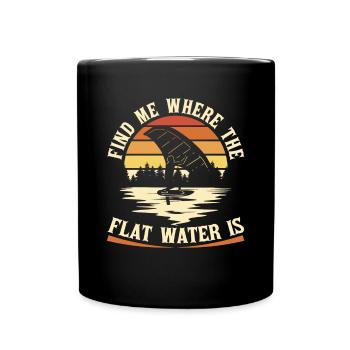 Wingsurfing Foil Wing Wing Boarding Wing Foiling - Full Colour Mug - black - Front