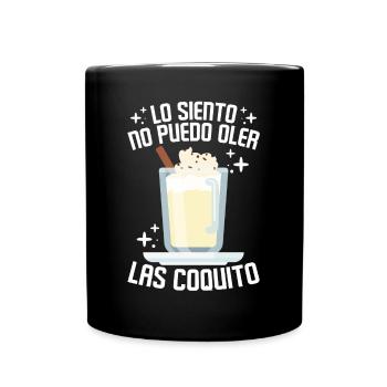 Puerto Rico Puerto-ricanischer Eierlikör - Tasse einfarbig - Schwarz - Vorne