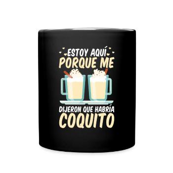 Puerto Rico Puerto-ricanischer Eierlikör - Tasse einfarbig - Schwarz - Vorne