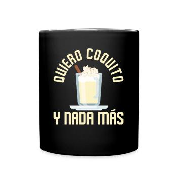 Puerto Rico Puerto-ricanischer Eierlikör - Tasse einfarbig - Schwarz - Vorne