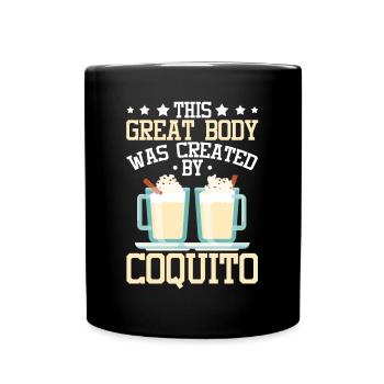 Puerto Rico Puerto-ricanischer Eierlikör - Tasse einfarbig - Schwarz - Vorne