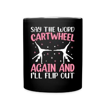 Fun gymnastics - Full Colour Mug - black - Front