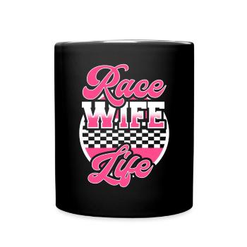 course femme course citations voiture pilote - Mug uni - noir - Devant