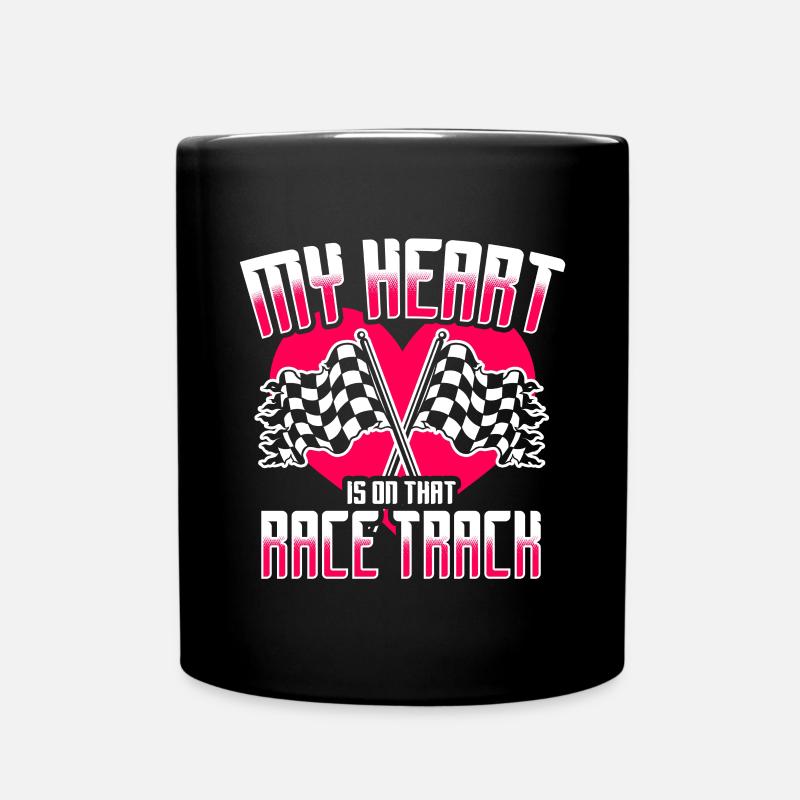 course femme course citations voiture pilote - Mug uni - noir
