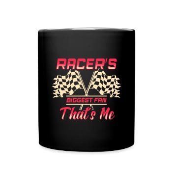 course femme course citations voiture pilote - Mug uni - noir - Devant