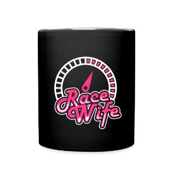 Race Woman Racing Quotes Car Racer Driver - Full Colour Mug - black - Front