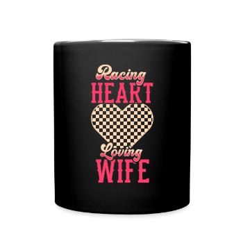 course femme course citations voiture pilote - Mug uni - noir - Devant