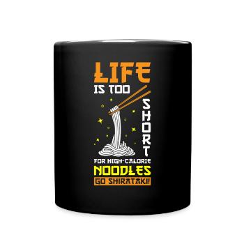 Nouilles Shiritaki - Mug uni - noir - Devant