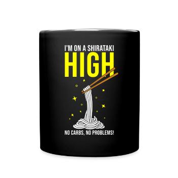 Nouilles Shiritaki - Mug uni - noir - Devant