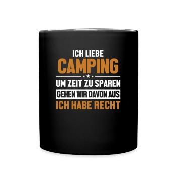 Le camping, c’est toujours bien Camping Camping - Mug uni - noir - Devant