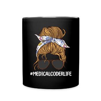 Spécialiste du codage de codeur médical - Mug uni - noir - Devant