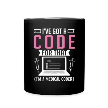 Spécialiste du codage de codeur médical - Mug uni - noir - Devant