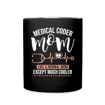 Spécialiste du codage de codeur médical - Mug uni - noir - Devant