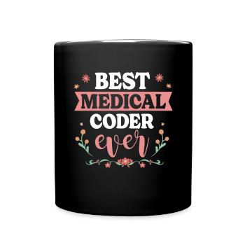 Spécialiste du codage de codeur médical - Mug uni - noir - Devant