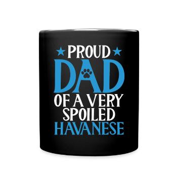 Cadeaux pour les amoureux des chiens bichons havanais - Mug uni - noir - Devant