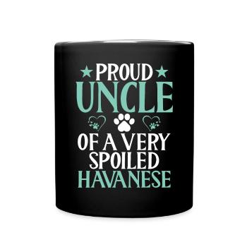 Cadeaux pour les amoureux des chiens bichons havanais - Mug uni - noir - Devant