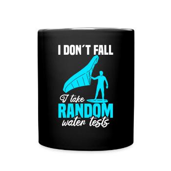 Wingsurfing Foil Wing Wing Boarding Wing Foiling - Full Colour Mug - black - Front