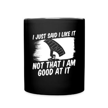 Wingsurfing Foil Wing Wing Boarding Wing Foiling - Full Colour Mug - black - Front