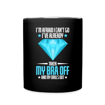 Stickerei Handwerk Hobby Diamond Painter Diamond - Tasse einfarbig - Schwarz - Vorne
