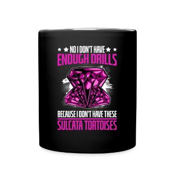 Stickerei Handwerk Hobby Diamond Painter Diamond - Tasse einfarbig - Schwarz - Vorne