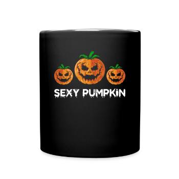 Sexy Pumpkin Halloween Pumpkin - Full Colour Mug - black - Front