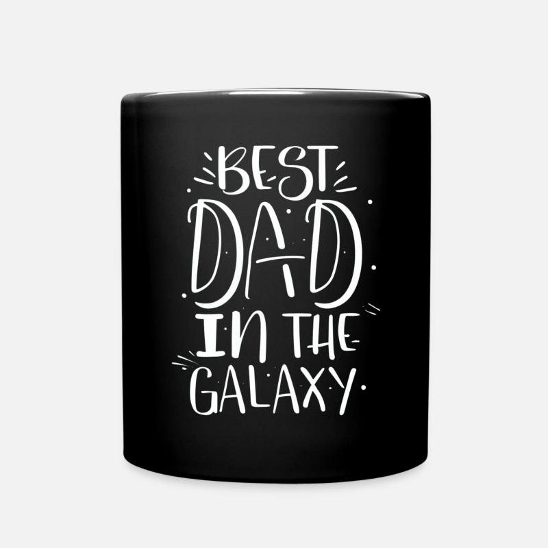Meilleur papa de la galaxie - Mug uni - noir