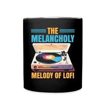 Lofi Music Lover Low Fidelity Japanische Ästhetik - Tasse einfarbig - Schwarz - Vorne