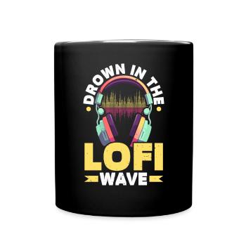 Lofi Music Lover Low Fidelity Japanische Ästhetik - Tasse einfarbig - Schwarz - Vorne