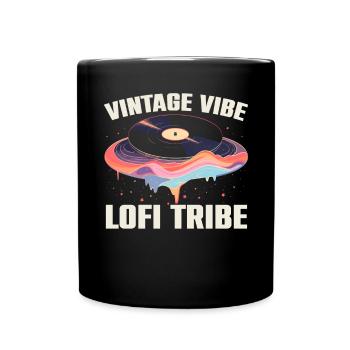 Lofi Music Lover Low Fidelity Japanische Ästhetik - Tasse einfarbig - Schwarz - Vorne