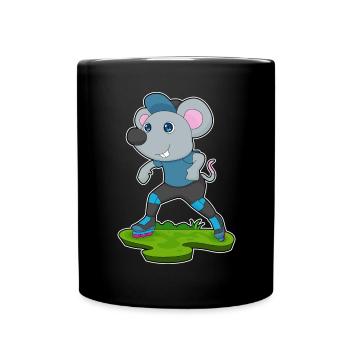 Patinage en ligne Souris Patins en ligne - Mug uni - noir - Devant