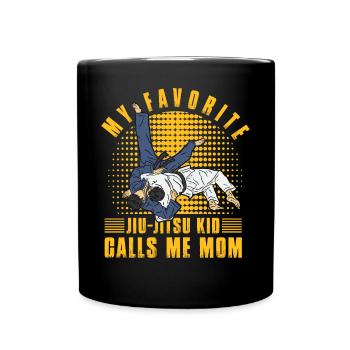 Mon Jiu-Jitsu Kid préféré m’appelle maman - Mug uni - noir - Devant